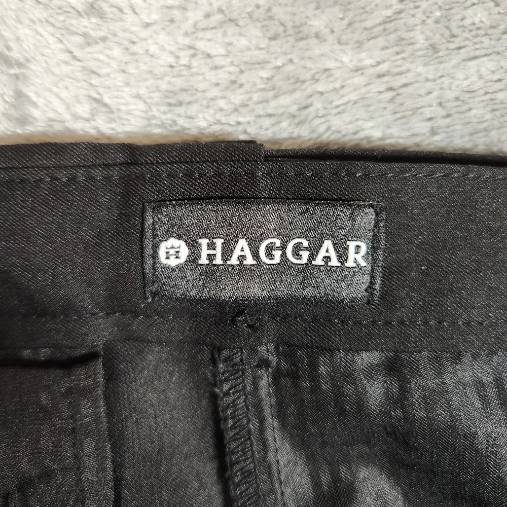 Haggar Chino Shorts Men's‎ 40X10 Black Golf Performance Dadcore Comfort Equipped